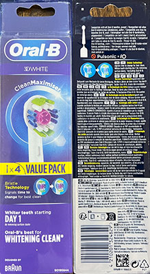 3dwhite 02 - سری مسواک برقی سفید کننده 4 عددی Oral-B 3D White